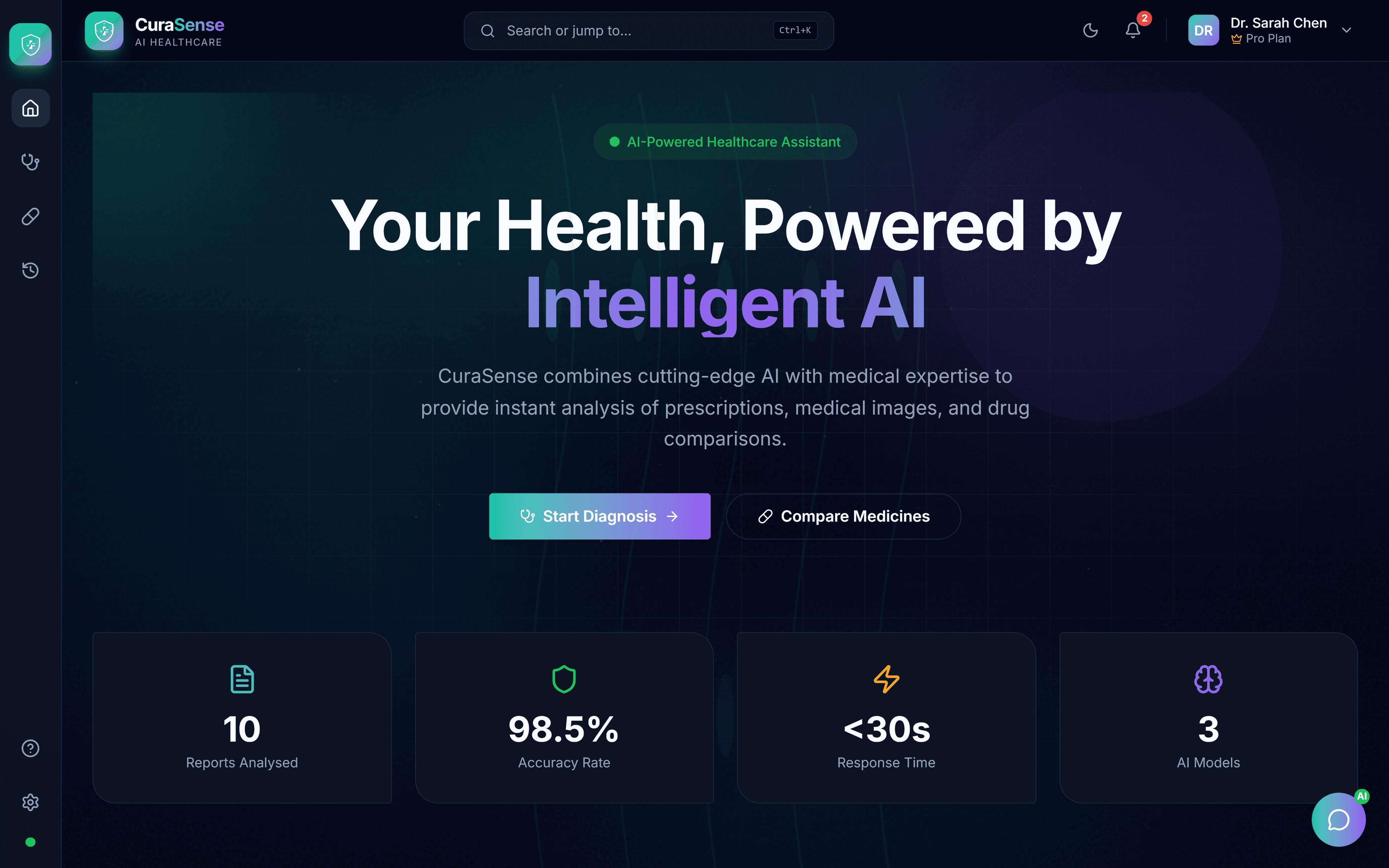 CuraSense - AI Healthcare Platform