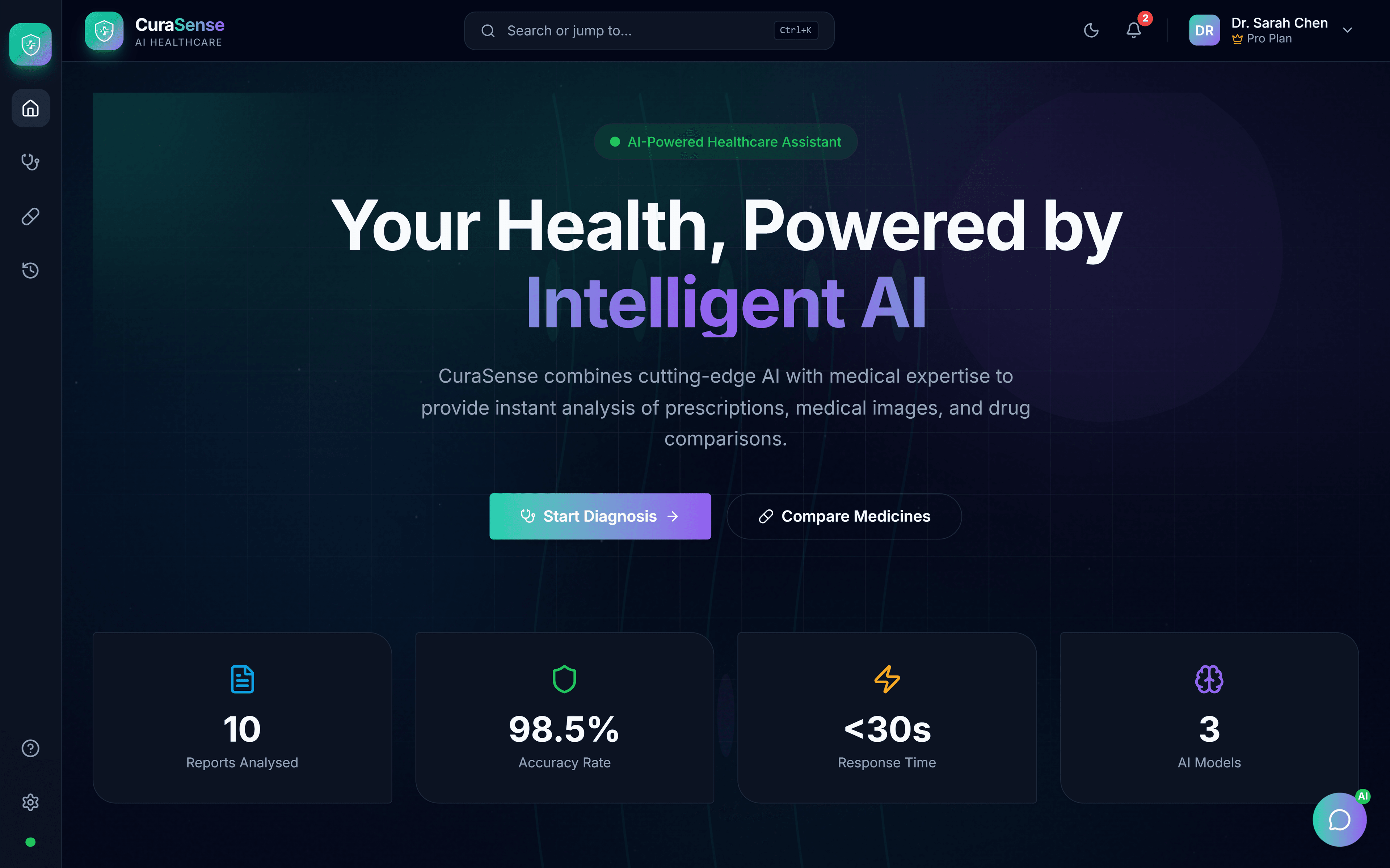 CuraSense - AI Healthcare Platform
